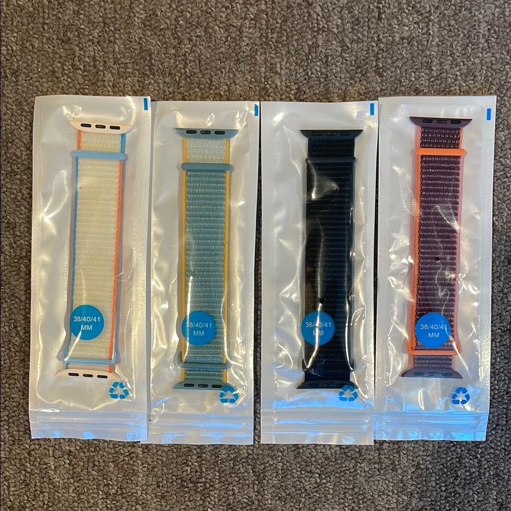 Colorful Nylon Apple Watch Bands Set